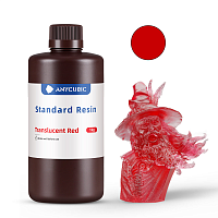 Фотополимерная смола Anycubic Basic Standart Colored UV Resin для 3D принтера 405нм Янтарно Красная (Tran-Red) 1 литр
