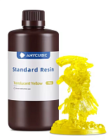 Фотополимерная смола Anycubic Basic Standart Colored UV Resin для 3D принтера 405нм Прозрачный красный (Translucent Yellow) 1 литр