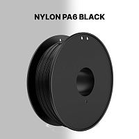 Nylon PA6 пластик (Filament Пруток) для FDM 3D принтеров (Anycubic,Picaso,Hercules,Bambu Lab,GHOST6) Черная (Black) 1KG (1,75мм)