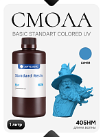 Фотополимерная смола Anycubic Basic Standart Colored UV Resin для 3D принтера 405нм Синяя (Blue) 1 литр