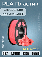 PLA пластик (Filament Пруток) для FDM 3D принтеров CLUB3D Base - Клубнично Розовый (Pink) 1KG (1,75мм)