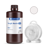 Фотополимерная смола Anycubic Tough Resin 2.0 для 3D принтера 405нм Полупрозрачный (Clear) 1 литр
