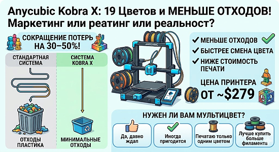 Обзор Anycubic Kobra X: характеристики и совместимый филамент