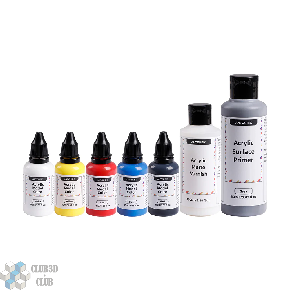 Купить Набор для раскарски 3D моделей Anycubic 3D Printing Painting Kit ANYCUBIC 2404PPKI по лучшей цене с доставкой - интернет магазин №1 в России