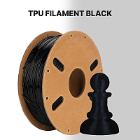 TPU нить ERYONE (Filament Пруток) CLUB3D PRO - Черная (Black) 1KG (1,75мм)