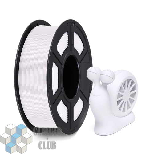 PLA + пластик (Filament Пруток) CLUB3D - Белый (White) 1KG (1,75мм)