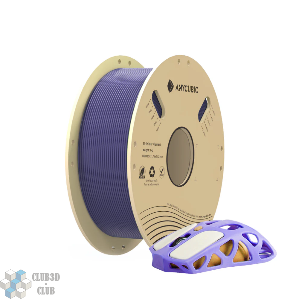 Купить PLA Pantone (Filament Пруток) CLUB3D Звездный фиолетовый ( Interstellar Violet) 1KG (1,75мм) ANYCUBIC по лучшей цене с доставкой -  интернет магазин №1 в России