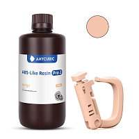 Фотополимерная смола Anycubic ABS+ LIKE Resin PRO 2 UV Resin для 3D принтера 405нм Бежевый (Beige) 1 литр