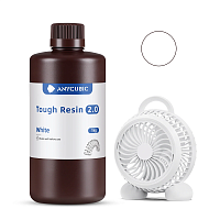 Фотополимерная смола Anycubic Tough Resin 2.0 для 3D принтера 405нм Белый (White) 1 литр