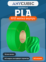 PLA пластик (Filament Пруток) для FDM 3D принтеров CLUB3D Base - Ярко Зеленый (Green Flash) 1KG (1,75мм)