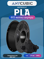 PLA пластик (Filament Пруток) для FDM 3D принтеров CLUB3D Base - Черный (Black) 1KG (1,75мм)