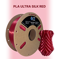 PLA пластик Ultra Silk (Filament Пруток) CLUB3D PRO - Красный (Red) 1KG (1,75мм)