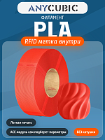 PLA пластик (Filament Пруток) для FDM 3D принтеров CLUB3D Base -  Ярко-красный (Bright red)1KG (1,75мм)   (Без Катушки)