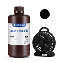 Фотополимерная смола Anycubic Tough Resin 2.0 для 3D принтера 405нм Черный (Black) 1 литр