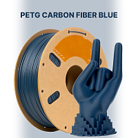 Carbon Fiber PETG пластик (Filament Пруток) CLUB3D PRO - Синий (Blue) 1KG (1,75мм)