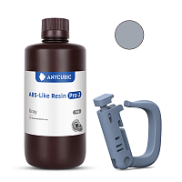 Фотополимерная смола Anycubic ABS+ LIKE Resin PRO 2 UV Resin для 3D принтера 405нм Серый (Grey) 1 литр