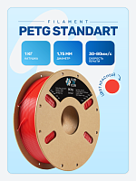 PETG пластик (Filament Пруток) CLUB3D Base - Красный (Red) 1KG (1,75мм)