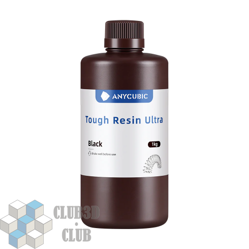 Фотополимерная смола Anycubic Ultra Tough Resinдля 3D принтера 405нм Черный (Black) 1 литр фото 3