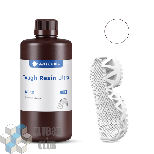 Фотополимерная смола Anycubic Ultra Tough Resin для 3D принтера 405нм Белый (White)1 литр