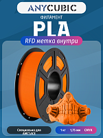 PLA пластик (Filament Пруток) для FDM 3D принтеров CLUB3D Base - Ярко Оранжевый (Orang) 1KG (1,75мм)