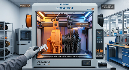 CreatBot D600 Pro3 HS — обзор характеристик обновлённого промышленного 3D-принтера