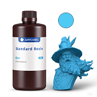 Фотополимерная смола Anycubic Basic Standart Colored UV Resin для 3D принтера 405нм Синяя (Blue) 1 литр