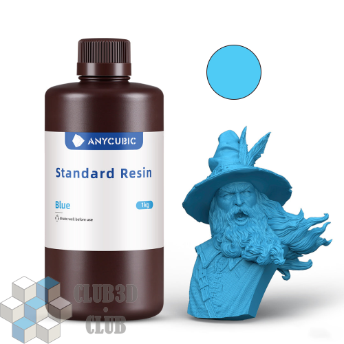 Фотополимерная смола Anycubic Basic Standart Colored UV Resin для 3D принтера 405нм Синяя (Blue) 1 литр