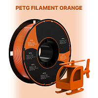 PETG пластик (Filament Пруток) CLUB3D PRO - Оранжевый (Orange) 1KG (1,75мм)