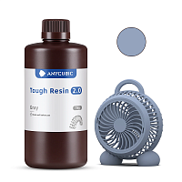 Фотополимерная смола Anycubic Tough Resin 2.0 для 3D принтера 405нм Серая (Gray) 1 литр