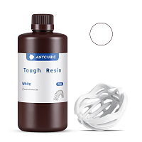 Фотополимерная особопрочная смола Anycubic Tough Resin для 3D принтера 405нм Белая (White) 1 литр