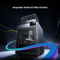 Цветной Полимерный 3D Принтер Anycubic Kobra S1 MAX COMBO 2026 (Набор для сборки)